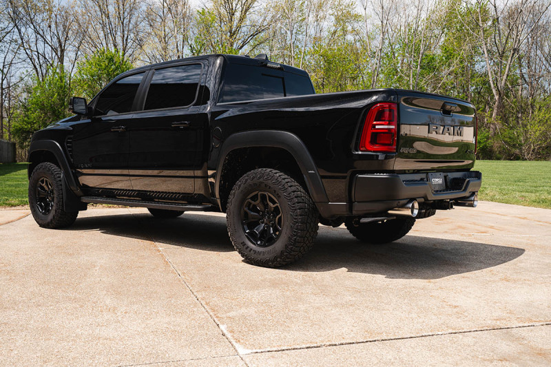 RAM 1500 Performance Exhaust - Dual Rear Exit - CORSA Performance - Cat-Back Sport, Dual Rear Exit w/ 5in Single Satin Pro Series - Satin - `25-`26